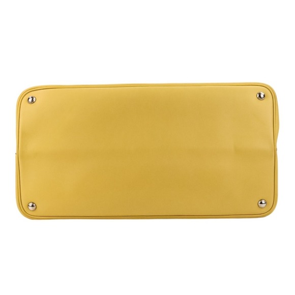 PRADA Citycalf Leather Tote Bag BR5070 Yellow - Picture 5 of 15